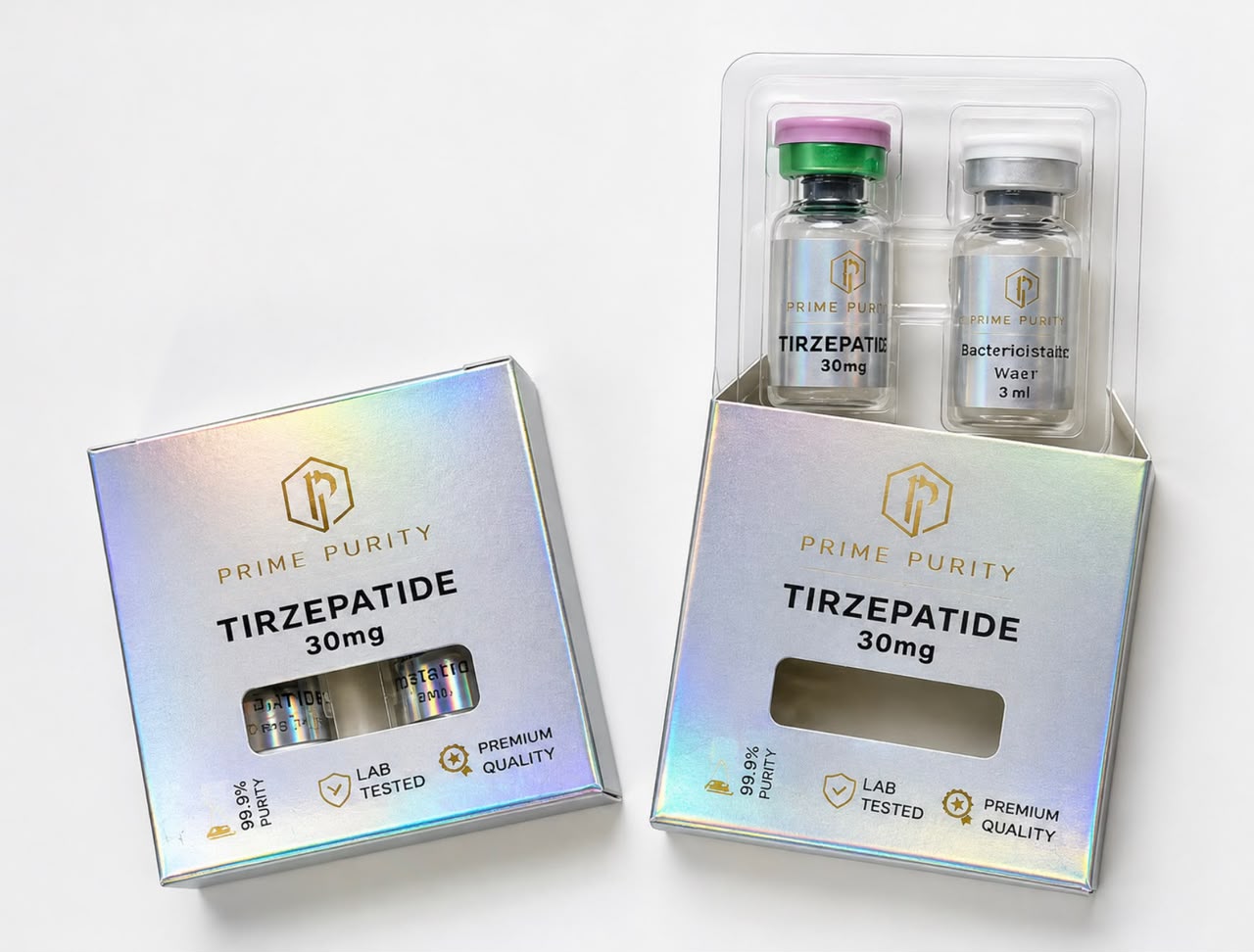 Prime Purity Tirzepatide 30mg packaging